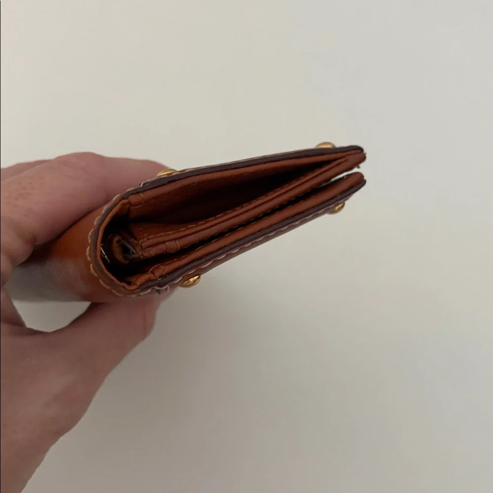 Michael Kors Tan Wallet with‎ Gold Details